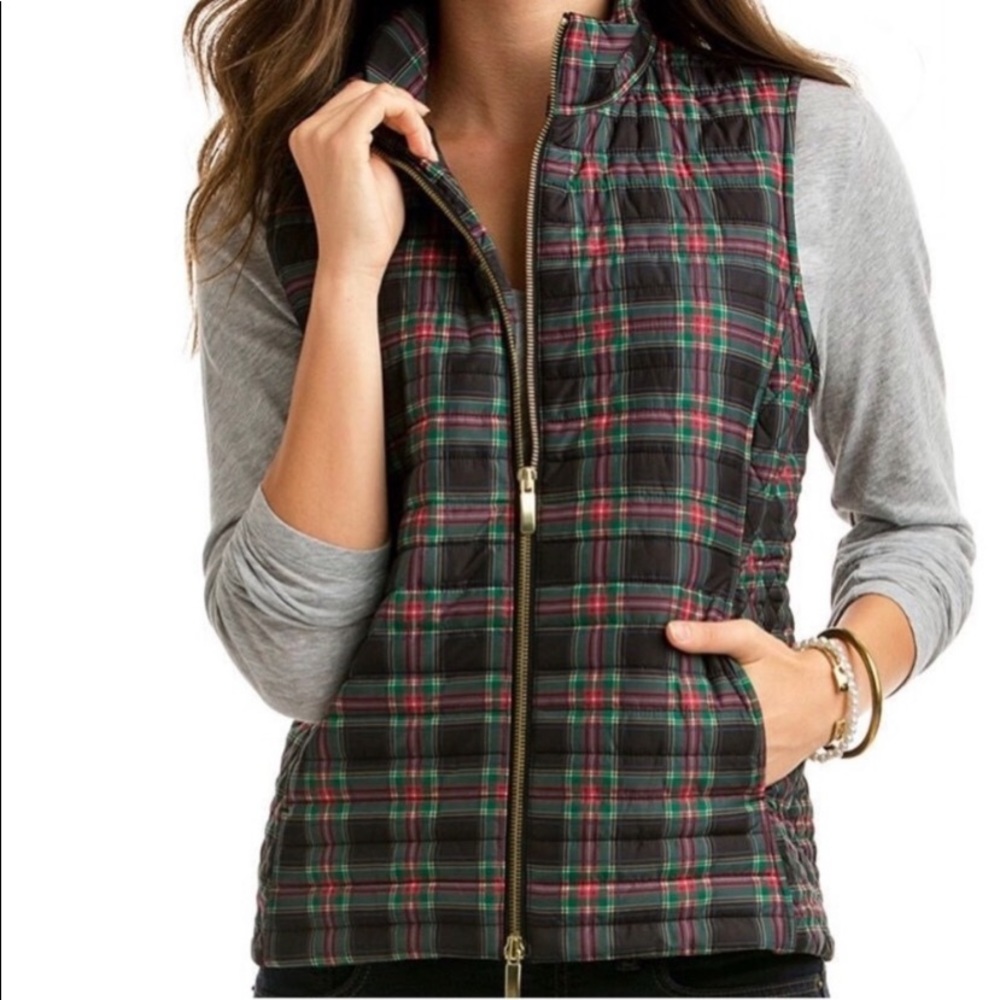 NWOT Vineyard Vines Tartan Plaid Puffer Vest